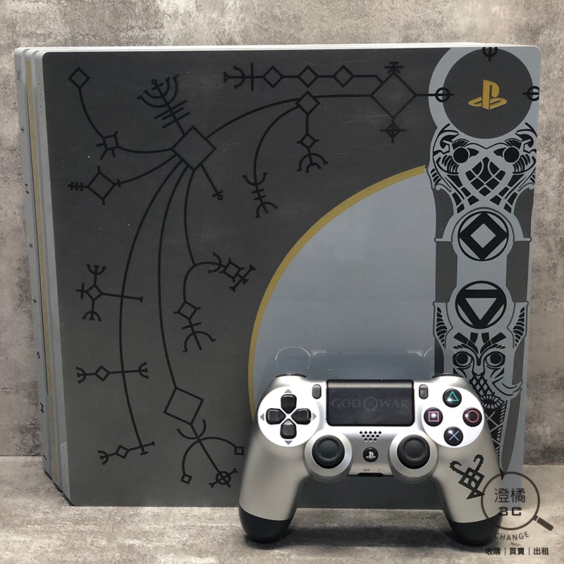 『澄橘』Sony PlayStation 4 PS4 Pro CUH-7117B 戰神特仕版《二手 無盒》A72477