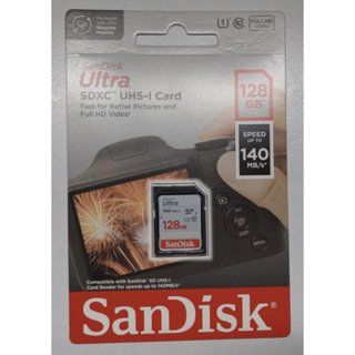 SANDISK 128G Ultra Class10 UHS-I 高速讀寫速度140MB/s 記憶卡