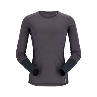 RAB Syncrino Base LS Tee 女 羊毛混紡長袖排汗衣 石墨灰 RQBL33GRH｜碧綠商行