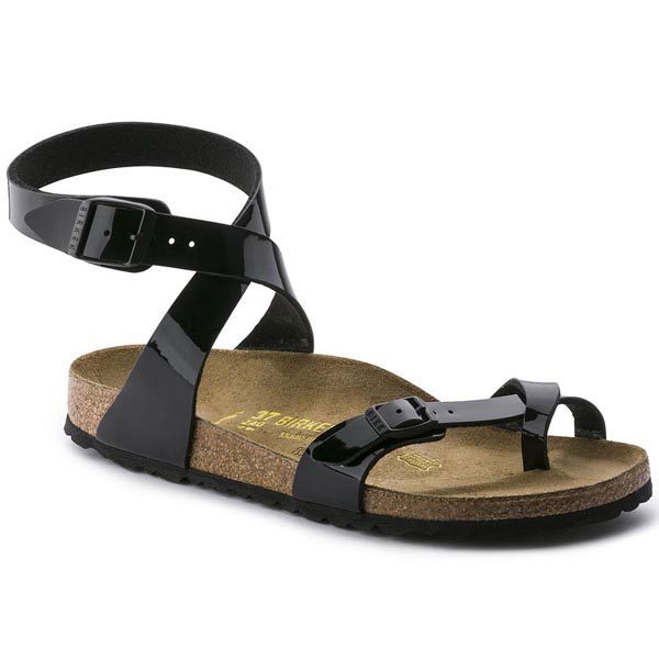 BIRKENSTOCK 勃肯/Yara / 合成皮 / 亮黑色