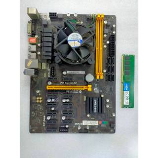Biostar 映泰 TB250-BTC PRO主機板+cpu G3920+ddr4 8g 挖礦主機板