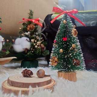 Kuku&Love。臺灣現貨Xmas★松針聖誕樹DIY包 15cm 桌上聖誕樹 永生花 乾燥花 聖誕節 迷你聖誕樹 手作
