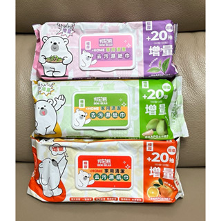 🍀現貨 邦尼熊/芊姿堂+HOME 家用清潔去汙濕紙巾 80抽 極厚廚房紙巾 檸檬/椰子/蘋果/綠茶/橘子/柚子