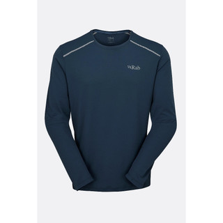 Rab Force LS Tee 男款 長袖透氣排汗衣 QBL-07-TMB 暴風藍 | 碧綠商行