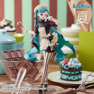 《夏本舖》日版 SEGA Luminasta 初音未來 miku 甜點師 巧克力師傅 美少女 雙馬尾 圍裙 手套 景品