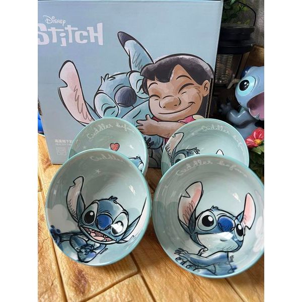 史迪奇陶瓷餐具史迪奇陶瓷碗陶瓷盤子史迪奇碗生日禮物史迪奇廚房用具
