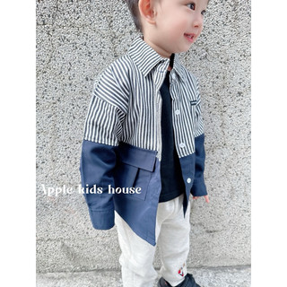 Apple kids house 直條襯衫 現貨實拍 男童襯衫