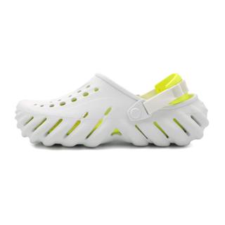Crocs 卡駱馳 白黃 波波克駱格 休閒 涼拖鞋 男款 B5764 (207937-1NK)