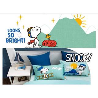 【南部孩子】史奴比 SNOOPY 奧斯汀寢飾 床包組 兩用被床包組 鋪棉被單 被單/無異纖精梳美國棉/SN133探險寶貝