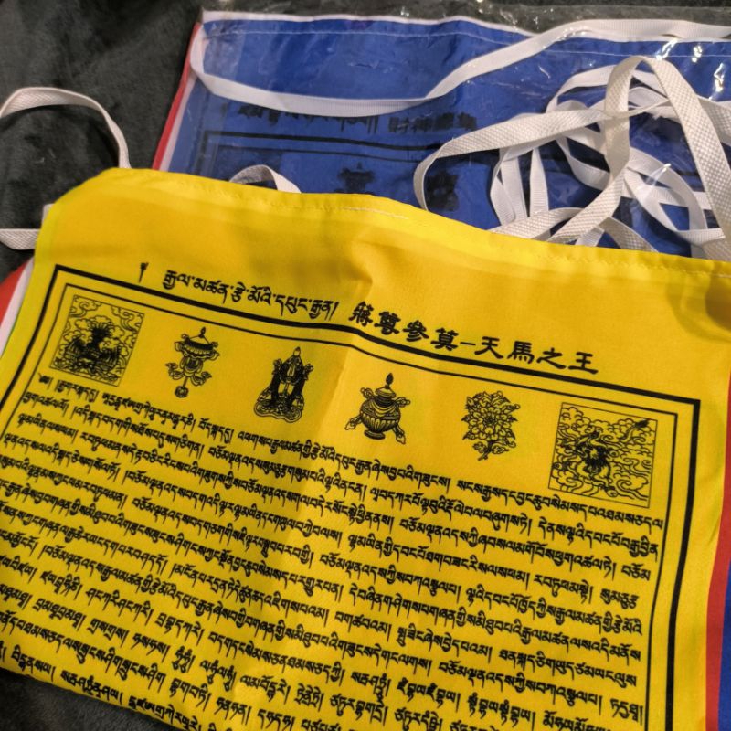 🦄mong_ଓ全新天馬旗|天馬之王|財神總集|藏傳佛教|祈福消災解厄|五色旗|經幡