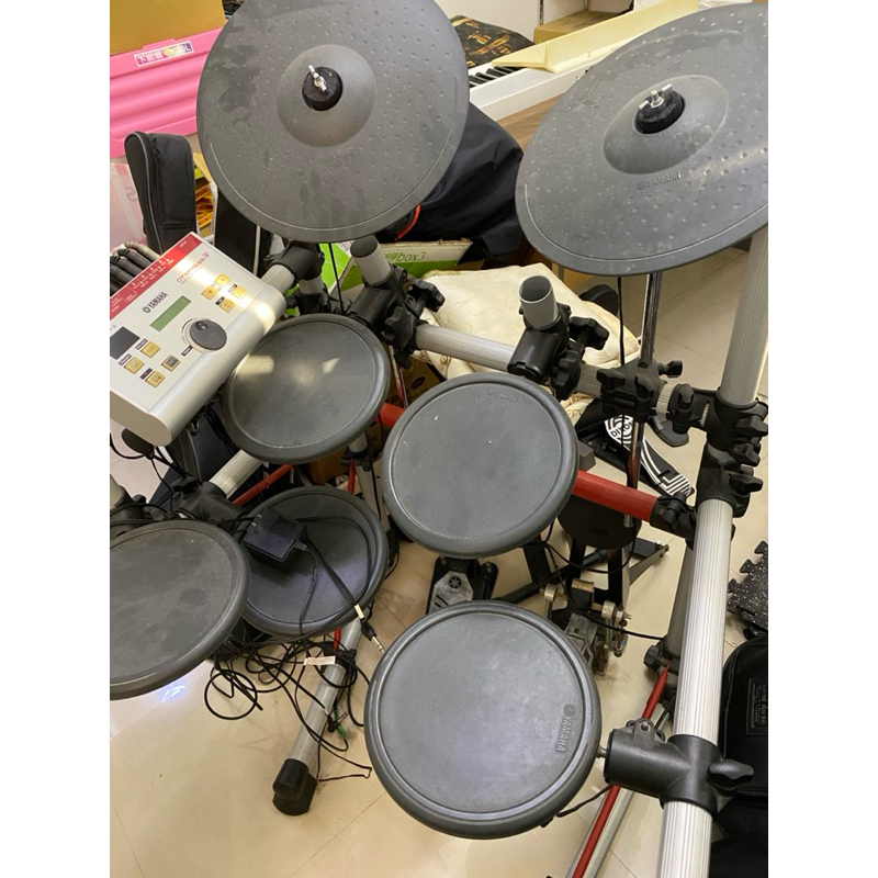 [爵士貓二手樂器格子舖］Yamaha 電子鼓  、含鼓棒、鼓椅、售價12000元