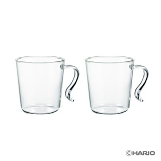【日本HARIO】耐熱玻璃馬克對杯組300ml《WUZ屋子》馬克杯 玻璃杯 水杯 飲料杯