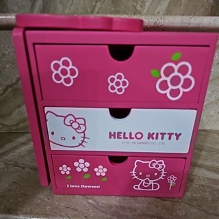 Hello Kitty 桌上書架抽屜櫃