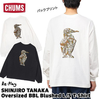 CHUMS 男 SHINJIRO TANAKA Ovrszd T長袖T恤 黑 白