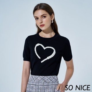 SO NICE【特惠】立體花瓣愛心造型上衣｜都會時尚女裝【94340002】