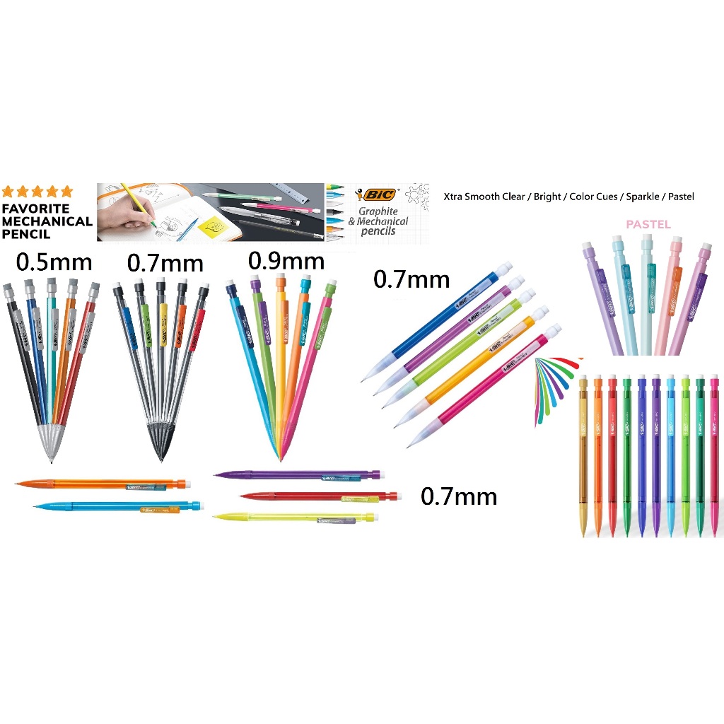 【ABC美國進口】美國 Bic Xtra 自動鉛筆 0.5mm 0.7mm 0.9mm Precision Smooth
