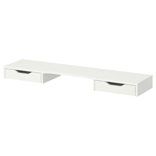 絕版品/北歐LOFT風格IKEA宜家ALEX附抽屜螢幕架電腦架電視架/120x27x10/白色/二手八成新/特$1500