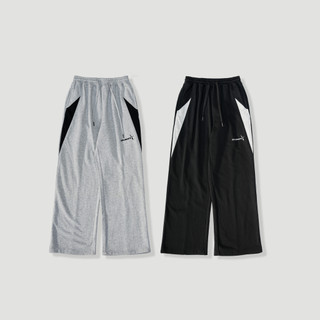 【QUEST】現貨 QUEST SPLICING PANTS 休閒 運動 拼接 棉長褲 棉褲 兩色