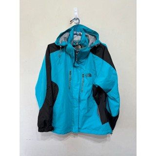 「 二手衣 」 The North Face GORE-TEX 男版外套 XL號（藍綠/黑）109