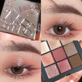 專櫃mini美妝 NARS 九色眼影盤0.8g*9 限定金色浮雕眼影 Uninhibited 旅行裝輕巧版 Q版小樣