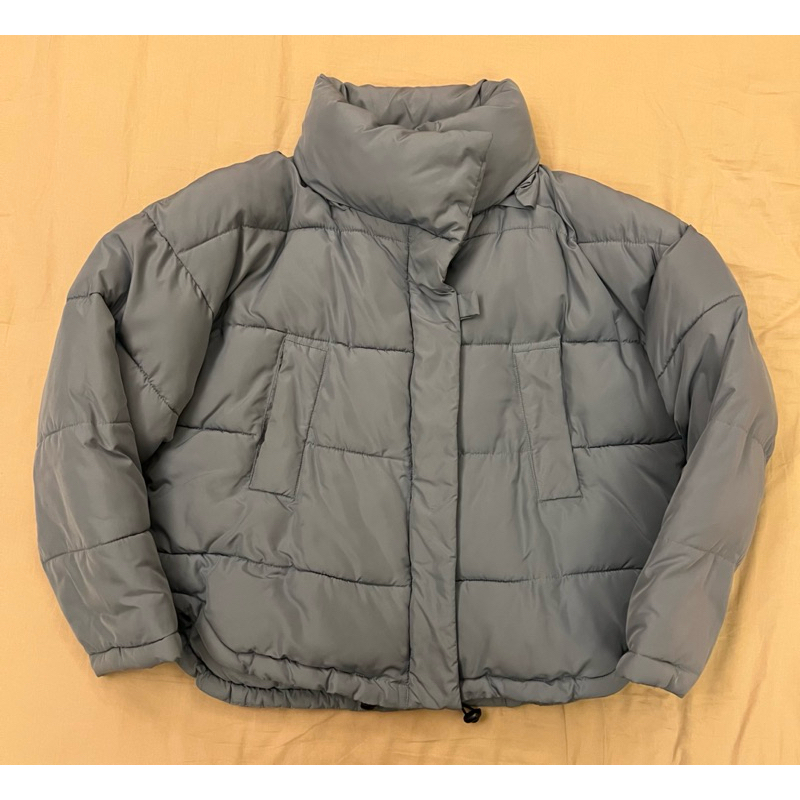 二手 《LIGHT BEFORE DARK Urban Outfitters》 超保暖 羽絨衣外套 淺藍色 puffer