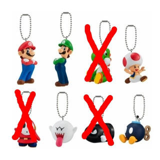 BANDAI 臺隆手創館SUPER MARIO 超級瑪利歐公仔吊飾盲袋 單入款式 mario 路易 幽靈 炸彈 奇諾比奧