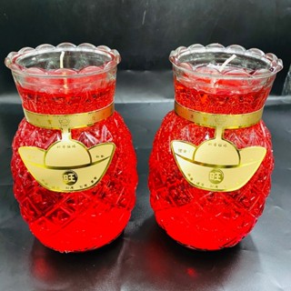 【樂興佛具】箱購區 特大10斤鳳梨果凍蠟燭 整箱3對入免運費 拜拜用品 拜拜蠟燭 金紙 佛具