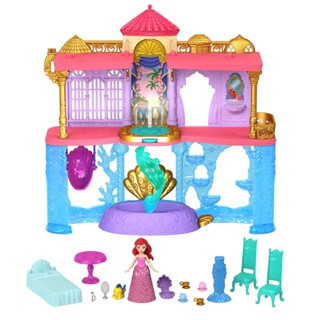 MATTEL 迪士尼公主-愛麗兒公主的水底城堡 娃娃 正版 美泰兒