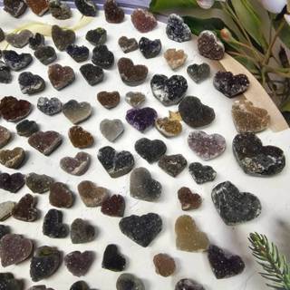 🫧奇幻世界能量水晶🫧 迷你晶鎮 愛心晶鎮 愛心水晶 彩晶鎮 意象晶鎮 紫水晶 軟糖 砂糖 矽晶 愛心水晶小擺件