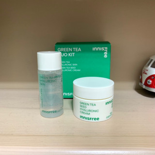 innisfree 小樣 綠茶玻尿酸保濕兩件組 綠茶玻尿酸保濕調理液 15ml 綠茶籽玻尿酸保濕霜用15ml