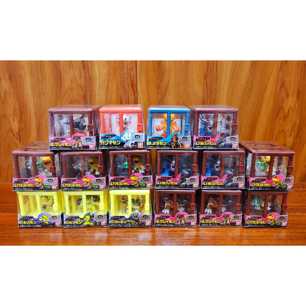 【台灣現貨】全新代理 單售 萬代 數碼寶貝 復刻 牢籠 Q版 收藏 公仔 機械暴龍獸 暴龍獸 亞古獸 火焰獸 Vol.1