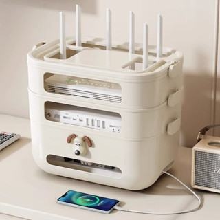 臺灣出貨 wifi 收納盒 電線收納盒 集線盒 數據機收納 機上盒收納 路由器收納 插座收納盒 分享器收納 客廳理線盒