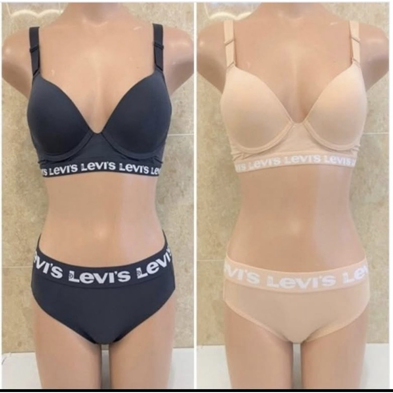 Levis 膚色字母全罩杯內衣 （韓國代購）75C