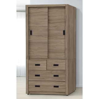 【欣和床店】3X7尺/4X7尺艾德格推門衣櫥/衣櫃(C)