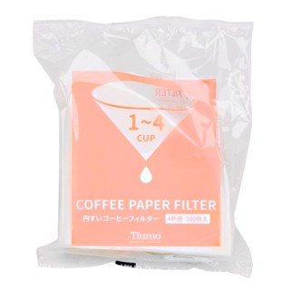 Tiamo 濾紙 咖啡 日本濾紙 V60 02 錐形濾紙 2~4杯份 酵素漂白 100入【豆箱咖啡】