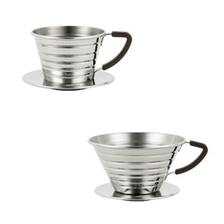 【日本 Kalita 】 185S / 155S 波浪形不鏽鋼 咖啡濾杯 咖啡 濾杯 手沖濾杯 戶外露營咖啡濾杯