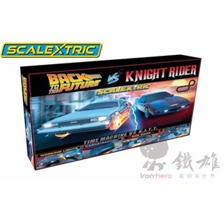 Scalextric C1431P-Back to the Future vs Knight Rider Race套裝組