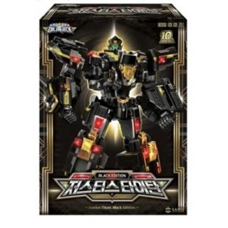 🎉現貨🎉韓國境內版🇰🇷迷你特工隊 十週年限定收藏版 最強警車 超級戰警王 正義泰坦 黑金版五合一合體變形機器人迷你特攻隊