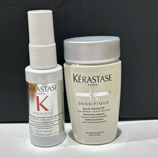 巴黎卡詩 卡詩 KERASTASE 白金賦活淨髮浴 80ml 升肽重建超前導精華45ml 全新