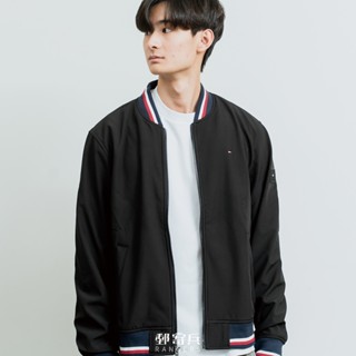 郵寄兵．現貨 TOMMY HILFIGER 男版 領袖口撞色 手臂矽膠方塊LOGO 外套 飛行外套 保暖 美國
