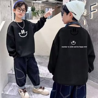JUSTIN 臺灣現貨 男童衛衣春秋童裝中大童衛衣時尚上衣卡通圓領套頭衫運動兒童衛衣