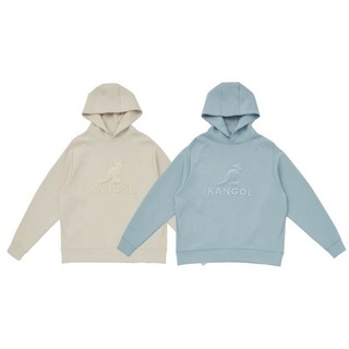 KANGOL 繡花 帽T 淺卡其 寶寶藍 白 女 64521052-