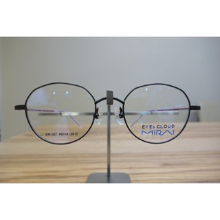 【日日眼鏡】臺南實體店 EYES CLOUD 鏡框 鏡架 輕盈 金屬 全框 多角形 兒童 大童 小臉 307