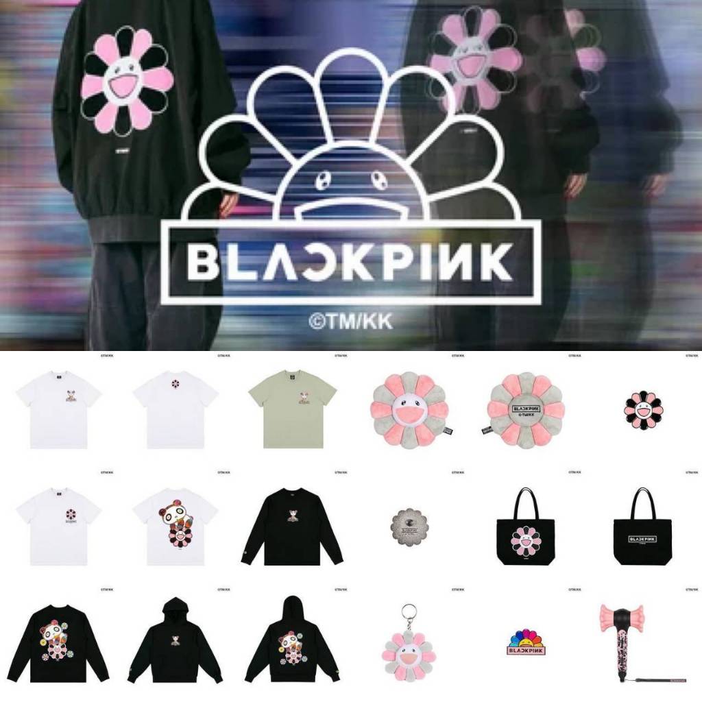 台灣現貨秒出 日本 BLACKPINK x 村上隆 聯名 粉絲周邊週邊 服飾 提袋 鑰匙圈 抱枕 花朵 手提袋 托特包