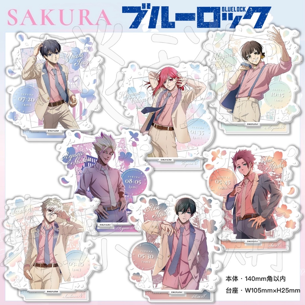 【睦睦代購】預購日版 藍色監獄 SAKURA 立牌 潔世一 蜂樂迴 千切 凪誠士郎 糸師凜 糸師冴 士道龍聖