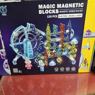 (促銷)DIGE 太空競速磁力片120pcs(STEAM/創作/腦力發展/聲光)
