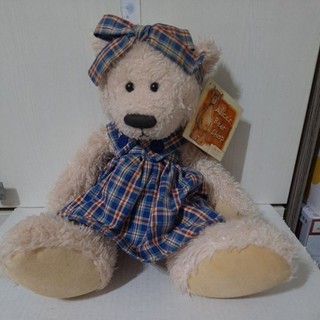 正版 Alice's Bear Shop Russ Berrie Mary Jane 填充娃娃 泰迪熊