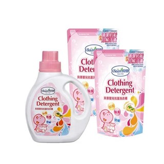 貝恩嬰兒抗菌洗衣精(1000ml+800ml*2入補充包) 414元(超商一筆最多2組)