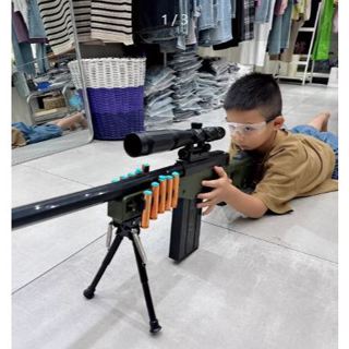 吃雞98k拋殼軟彈槍玩具 超大號awm狙擊槍模擬手動突擊步槍軟彈槍散彈 大童玩具