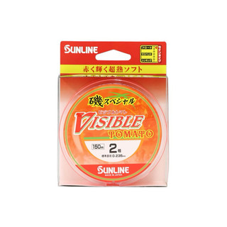 =佳樂釣具=SUNLINE 磯 VISIBLE TOMATO 150M 磯釣母線(橘紅)